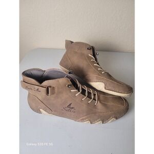 Salkin Barefoot Lace Up Boot Shoes Leather Men's Size 12 EU 45 Brown